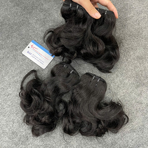 Extensiones de Cabello Humano Remy Vietnamita Ondulado Premium, Tejido Natural Negro, Puntas Gruesas y Llenas, Doble Trama a Máquina, Todos los Colores Disponibles, Larga Duración - Product Image 5