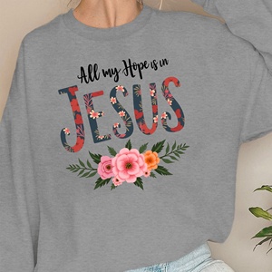 Toda mi esperanza está en Jesús sudaderas de mujer - Product Image 2