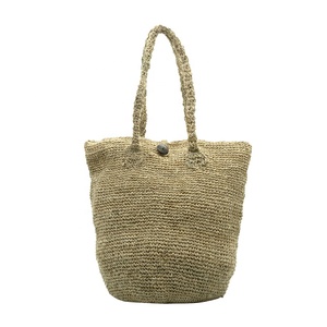 กระเป๋าโท้ทมือผู้หญิงเส้นด้าย Eco Hemp 100%,กระดุมปิดซับธรรมชาติทำด้วยมือในเนปาลฐานวงกลมผ้าฝ้าย35/37ซม. - Product Image 3