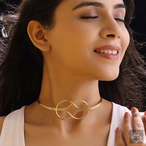 สร้อยโช้คเกอร์ประดับทองป้องกันการเสื่อมเสีย - Product Image 4