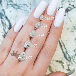 Anillo Solitario con Diamante Certificado IGI de 0.5 Quilates, Corte Pera, Claridad VVS-VS, Compre Directamente de un Proveedor Indio de Confianza - Product Image 6