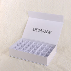 Custom Eco-Friendly <b>Biodegradable</b> 40-Piece Chocolate <b>Packaging</b> Box Rigid Magnetic Flip Cover Paper Lining Buffer Paper Food - Product Image 5
