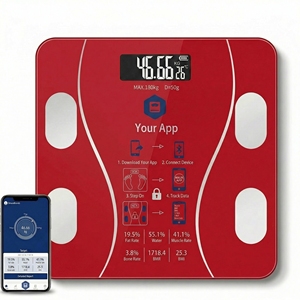 เครื่องชั่งน้ำหนักดิจิตอลอัจฉริยะพร้อมเซ็นเซอร์กระจกอิเล็กทรอนิกส์ รองรับน้ำหนักได้ 180 กก. วัดค่าดัชนีมวลกาย (BMI) และไขมันในร่างกาย ควบคุมผ่านแอปพลิเคชัน พกพาสะดวก ใช้ได้ทั้งในห้องน้ำและนอกบ้าน - Product Image 6