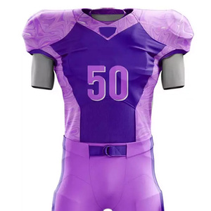 Uniforme de football américain durable avec contrôle de l'humidité et impression personnalisée pour les équipes, avec logos, noms et numéros de joueur personnalisés - Product Image 3
