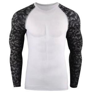 Camiseta de Compresión de Alta Calidad para Hombre, Sublimada Personalizada, para Entrenamiento de Lucha, Larga, Cómoda y Duradera - Product Image 2