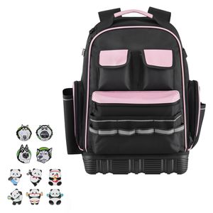 Mochila Portaherramientas Resistente de 56 Bolsillos con Base Moldeada y Compartimento para Portátil, Organizador de Almacenamiento para Electricistas - Product Image 5