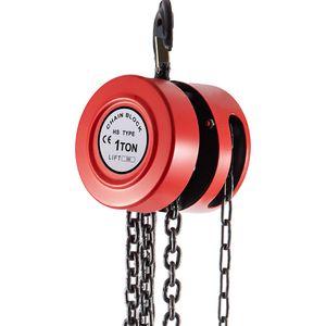 Paranco a Catena Manuale di Grado Industriale, Capacità 1 Tonnellata, Altezza di Sollevamento 10ft/3m, Blocco Manuale con Altezza di Sollevamento 6m - Product Image 1