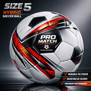 Ballon de football personnalisé de qualité supérieure, durable, taille officielle, en cuir souple, thermocollé, motif dessin animé, pour entraînement extérieur, emballage personnalisé - Product Image 3