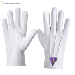 Guantes Blancos de Regalia Masónica de Alta Calidad, Estilo Personalizado con Material Premium y Fabricación Directa de Fábrica - Product Image 2