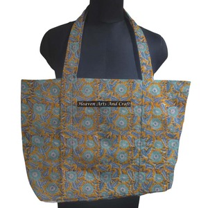 Block Printed Large Cotton Canvas Women Tote <b>Bags</b> Vintage Floral <b>Shopping</b> <b>Bags</b> Gift For <b>Ladies</b> Handbags Beach Anniversary Gifts - Product Image 1
