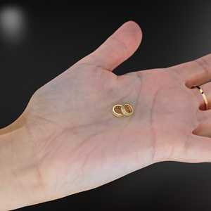 Rondelles de Oro Sólido Italiano de 18K con Amatista Verde, Rondelle Eternity, Separador Redondo de Oro Sólido, Separador de Prasiolita, Rueda de Oro - Product Image 6