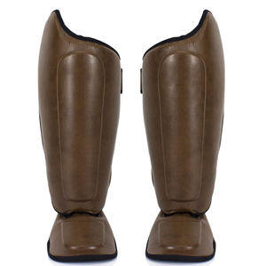 Espinilleras de Boxeo de Alta Calidad Hechas por Fabricante Profesional, PU, Colores y Tamaños Personalizados, Duraderas y Protectoras para Entrenamiento de Boxeo - Product Image 1