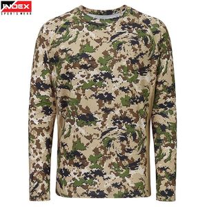 Camiseta de Caza para Hombre con Logotipo Personalizado, Ropa de Camuflaje para Exteriores, Tejido Transpirable, Duradero y Cómodo - Product Image 1