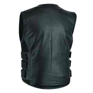 Chaleco de Cuero Transpirable para Motociclismo, Chaleco Casual de Invierno para Hombre, Chaleco Impermeable con Cierre Frontal para Motocicleta - Product Image 6