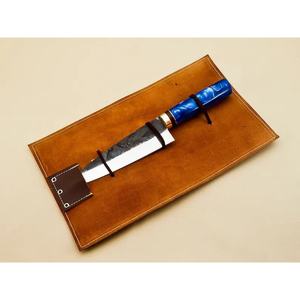Cuchillo de Chef Jexmoo Personalizado Hecho a Mano en Acero al Carbono con Hoja de 8 Pulgadas, Mango Elegante y Funda de Cuero - Regalo para Chef - Product Image 5
