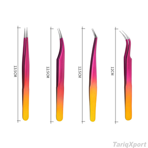 Pinzas Profesionales Personalizables de Acero Inoxidable para Cejas de 10 mm con Mango Cómodo y Punta Suave de Precisión para Uso en Salón - Product Image 2