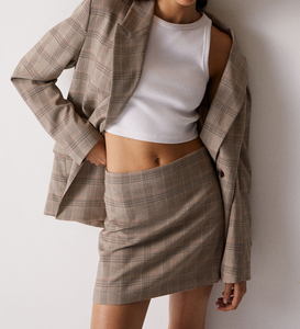 Women’s Luxury High Waist Straight Midi <b>Skirt</b> Office Wear Breathable Adjustable Cotton Blend Formal Elegant <b>Skirt</b> - Product Image 6