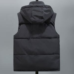 OEM personalizado hombres sin mangas soporte Reversible impermeable acolchado bombardero chaquetas/al por mayor Unisex abrigo de invierno de gran tamaño - Product Image 5