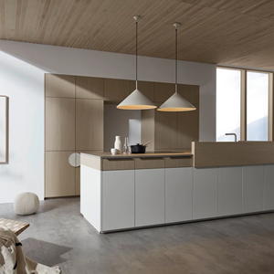 Meubles de cuisine sur mesure JY Project Vietnam, ensemble modulaire moderne de luxe, structure en MDF, style européen, écologique, facile à nettoyer - Product Image 3