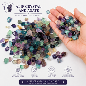 Meilleure Qualité, Vente Chaude : Copeaux de Cristal de Fluorite Naturelle Faits à la Main, Forme Irrégulière, Pierre de Cristal Brute, Agate – Commande en Gros du Gujarat - Product Image 1