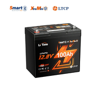 Batterie LiFePO4 LiTime 12V 100Ah Mini avec protection contre les basses températures pour camping-car, moteur de pêche à la traîne, solaire hors réseau