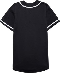 Mens <b>Baseball</b> Jersey Button Down Shirts Short Sleeve Hipster Hip Hop Sports Uniforms - Product Image 3