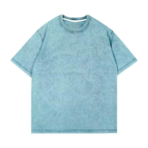 เสื้อยืดพรีเมียมทรงวินเทจฟอกสี ผู้ชาย สวมใส่สบาย ระบายอากาศได้ดี เหมาะสำหรับใส่ลำลอง รับผลิตตามแบบ OEM ออกแบบเองได้ สไตล์สตรีทแวร์ - Product Image 2