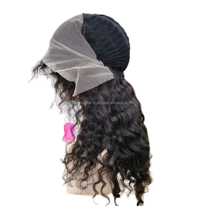 Peluca de encaje Frontal, pelo Remy virgen humano 100 natural indonesio, cutícula alineada, mechones de pelo rizado, encaje suizo - Product Image 5