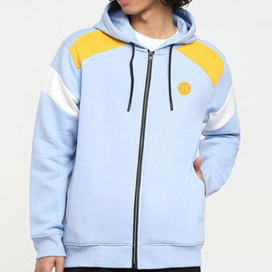 Sweat à capuche durable pour homme en tissu mélangé de coton avec coutures robustes pour un confort et une chaleur durables - Product Image 1