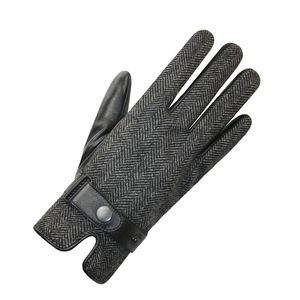 Gants en cuir noirs simples pour hommes, accessoires de mode, vente en gros, pour fitness, conduite en extérieur et hiver - Product Image 5