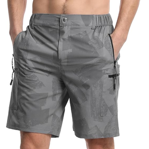 Wholesale Men Casual <b>Cargo</b> <b>Shorts</b> 90% Nylon 10% Spandex Button Fly <b>Lightweight</b> Breathable Quick Dry Anti-Wrinkle Outdoor Travel - Product Image 6