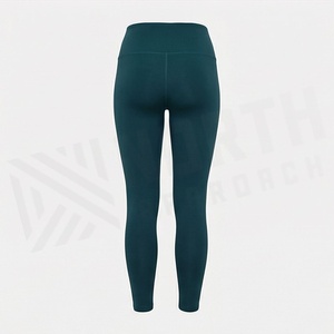 Autumn Winter Women's High Waist Seamless Fleece Warm Slim Thin Casual Sports Fitness Leggings Solid Pattern Activewear - Product Image 2