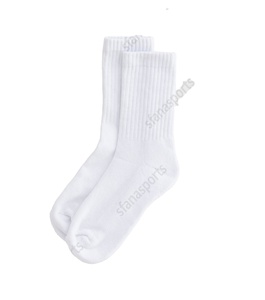 ถุงเท้ากีฬาข้อสั้นสีขาวสำหรับนักกีฬา ผลิตจากผ้าสแปนเด็กซ์ถัก ระบายอากาศได้ดี รับผลิตตามสั่งพร้อมพิมพ์โลโก้ - Product Image 6