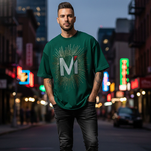 T-shirt de luxe en strass pour homme, vente en gros, tissu épais vierge, style hip-hop, imprimé graphique scintillant en cristal, manches courtes - Product Image 6