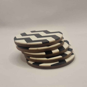 Sous-verre de luxe vintage en nacre incrustée, style marocain, pour table - Product Image 1