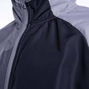 Conjunto Deportivo de Hombre con Capucha de Alta Demanda, Estilo Deportivo con Bloques de Color, Secado Rápido, Chaqueta Cortavientos y Pantalones Cortos para Verano - Product Image 5