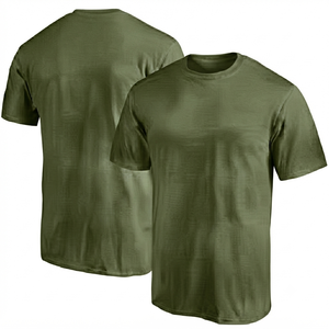 OLIVE <b>GREEN</b> Blank Men's Solid 100% Cotton Jersey Summer <b>T</b>-<b>Shirt</b> Regular Fit Breathable Quick Dry O-Neck Short Sleeve Sporty - Product Image 1