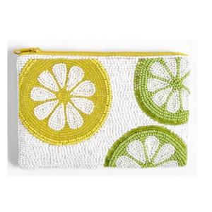 Monedero Mini Portátil de Tela Hecho a Mano con Diseño de Piña con Cuentas y Cierre de Cremallera, Ecológico y Duradero - Product Image 5