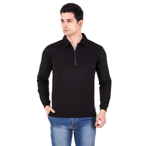 Camiseta de Golf Personalizada para Hombre, Tallas Grandes, Logotipo Bordado, Tejido Transpirable, Lona Sólida, Marca Propia - Product Image 3