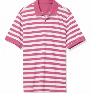 Camiseta de Verano para Hombre, Personalizada, Color Rosa Vintage, Lona de Poliéster/Algodón Transpirable, con Logotipo Frontal, Manga Corta, Venta al Por Mayor - Product Image 1