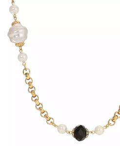 Collana con Perle Finte Coltivate e Perline Jet |   2028 - Product Image 2