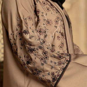 Elegante Abaya Negra Lisa para Mujer, Vestido Largo para Damas Musulmanas, Estilo Dubái, Ropa Islámica Modesta, Tela Suave Nida, Venta al Por Mayor - Product Image 3