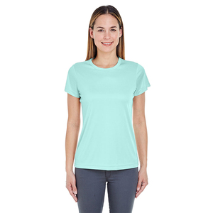 T-shirt femme, coupe ajustée, tissu en coton respirant et doux, vêtement décontracté pour tous les jours, style moderne, vêtements féminins élégants à vendre. - Product Image 1