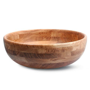 Tazón de Ensalada de Madera Sostenible, Tazón Grande para Mezclar y Servir Frutas y Verduras, Centro de Mesa Decorativo Ecológico en Venta - Product Image 1