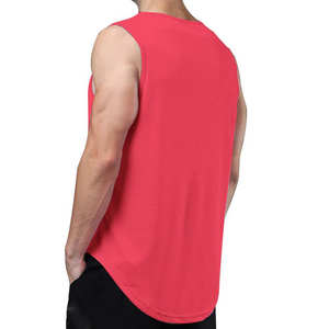 Nueva Camiseta Deportiva sin Mangas para Hombre - Tejido de Punto Transpirable de Secado Rápido, Color y Logotipo Personalizables - Product Image 3