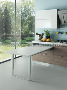 Minimalist 48mm Extendable <b>Dining</b> <b>Table</b> Heavy Duty Double Section <b>Foldable</b> Vietnam Ready to Assemble for Hotel <b>Dining</b> Room - Product Image 6