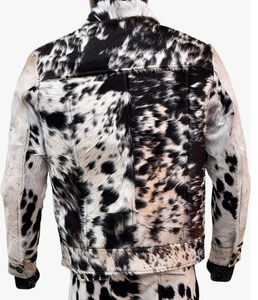 Men's PU Leather Jacket Anti-Bacterial Windproof Breathable Eco-Friendly UV Protection <b>Covered</b> <b>Button</b> Front Streetwear Style - Product Image 5