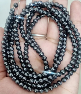 Perles de diamant en moissanite noire de 5 mm, coupe excellente, 22 pouces, bijoux personnalisés en moissanite - Product Image 3