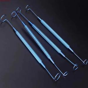 4 Sondas Oftálmicas de Titanio de Doble Extremo Tipo Pigtail, Instrumento Oftálmico Reutilizable y Autoclavable Clase II, Diferentes Tamaños, Accionamiento Manual - Product Image 3