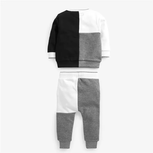 Nuevo Diseño de Ropa Infantil OEM, Ropa Deportiva Infantil Personalizada, Sudaderas Casuales con Bloques de Color, Conjunto de Joggers, Trajes Deportivos para Niños - Product Image 4